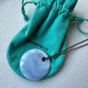 Tiffany & Co Elsa Peretti Disc 17” Pendant Necklace